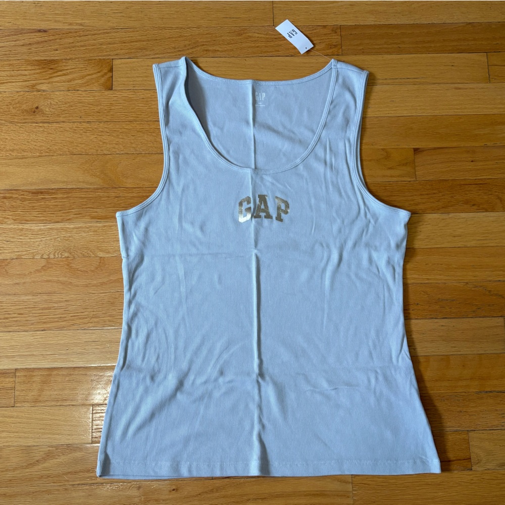 GAP Women's Iced Light Blue Tank Top NWT XXL